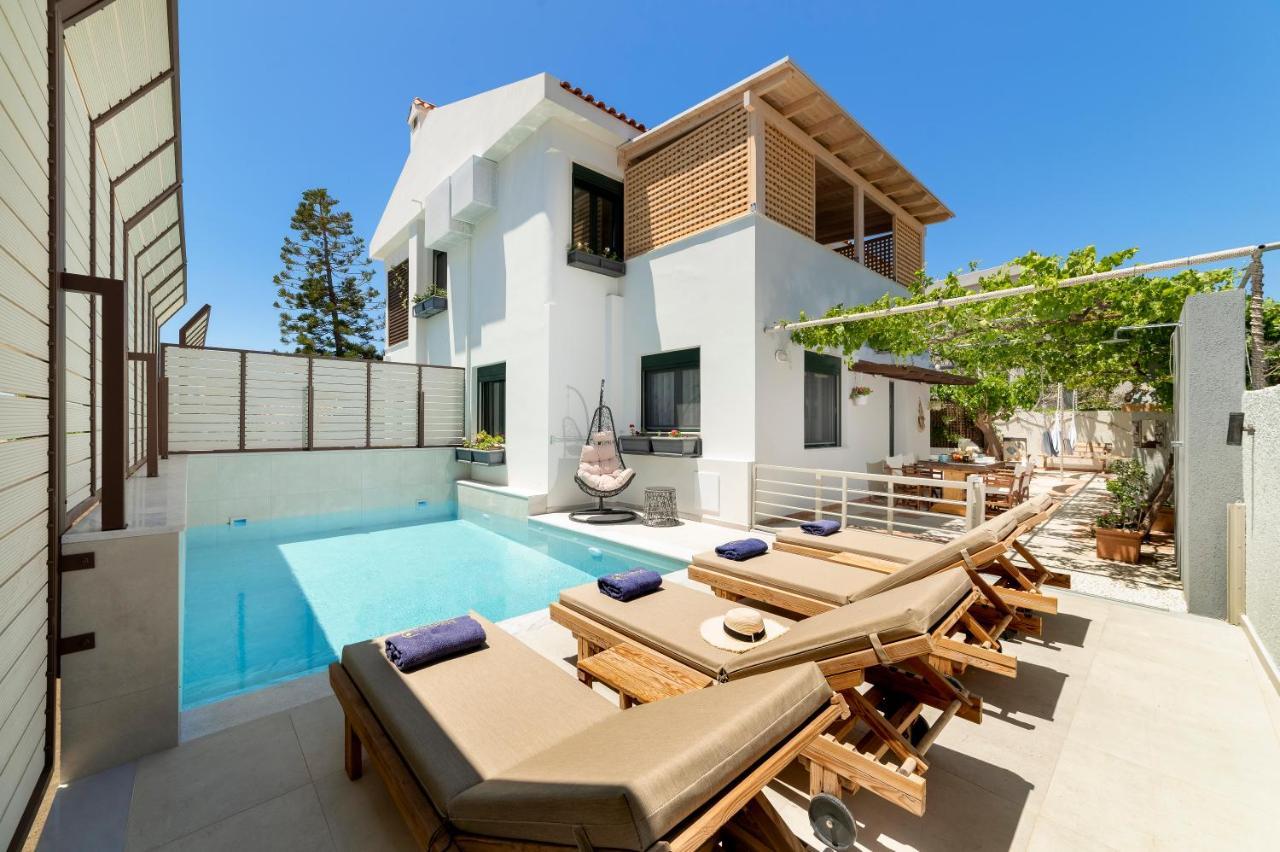 Paradisos Luxury Villas Next To Beach Koutsourás Esterno foto