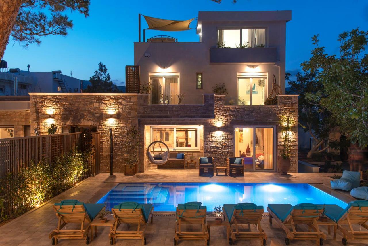 Paradisos Luxury Villas Next To Beach Koutsourás Esterno foto